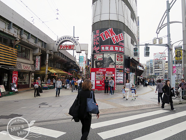 [米粒愛出國]日本‧東京‧六天五夜 (三) 在上野賞櫻吃日式炒麵、逛阿美橫町買藥妝、還有超好吃的筑前屋居酒屋！